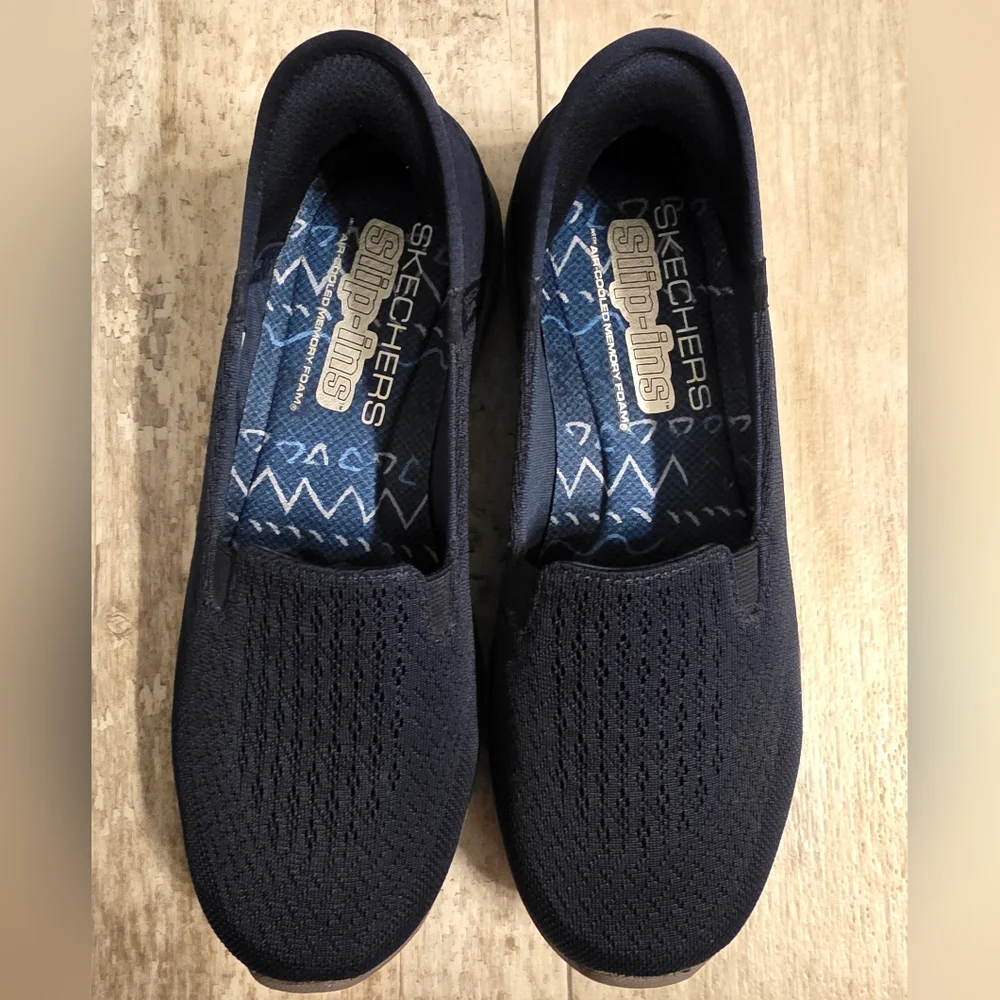 Skechers Slip-ins Relaxed Fit: Reggae Fest 2.0 - Guiding womans 7 navy blue - Picture 2 of 4